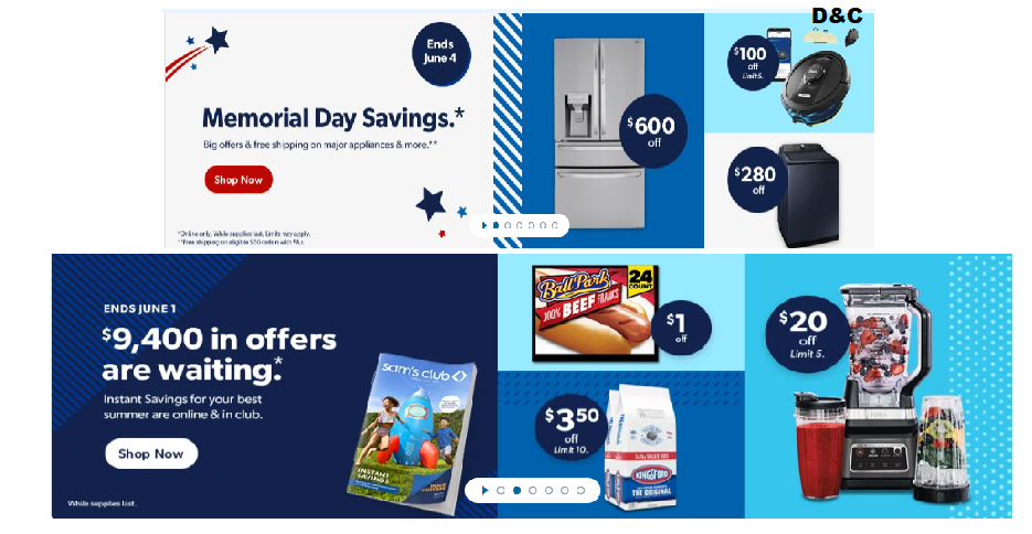 Sam’s club Memorial Day deals
