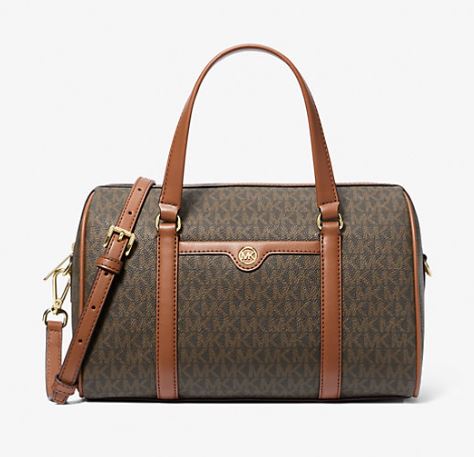 Jet Set Travel Medium Signature Logo Duffel Crossbody Bag