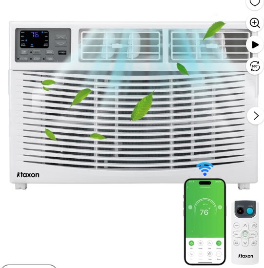 Ktaxon 12000BTU 110V Window Air Conditioner With WIFI And Remote, White