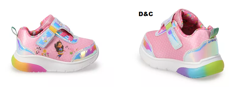 Gabby’s Dollhouse Toddler Girl Light Up Sneakers