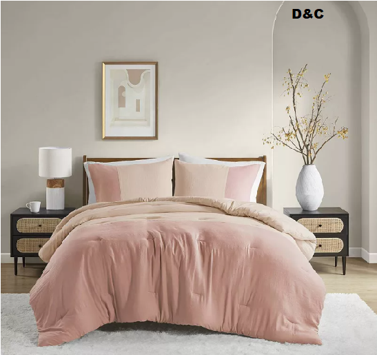 510 Design Jaden Soft Washed Color Block Comforter Set