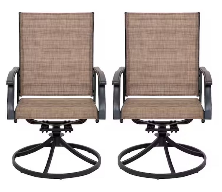 Style Selections Ashton 5 -Piece Black Patio Dining Set Steel Square Table with 4 Stationary Chairs