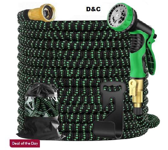 50 ft Expandable Garden Hose with Holder