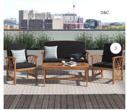 Araneli Premium All-Weather Wicker 2 – Person Patio Conversation Sets with Cushions