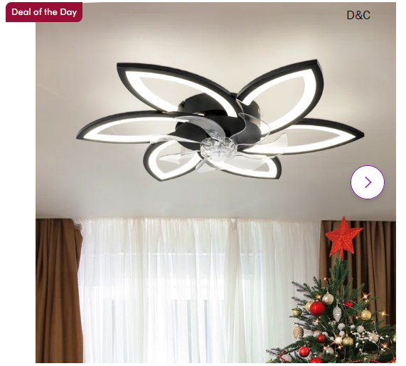 Acea 29.53” 7 Blade Ceiling Fan with LED Lights，Indoor Remote Control Ceiling Fans With Lights