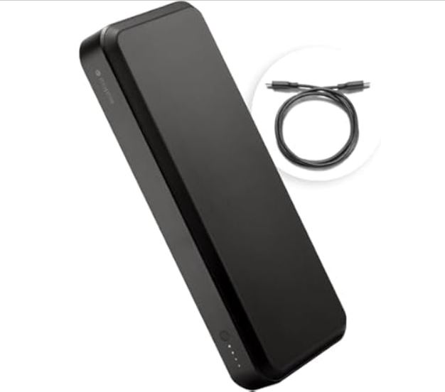 Mophie Powerstation Laptop Prime27-27,000mAh Portable Power Bank with 60W USB-C PD Fast Charging, Multi-Device, LED Indicator, Eco-Friendly, Type-A, USB-C Compatible