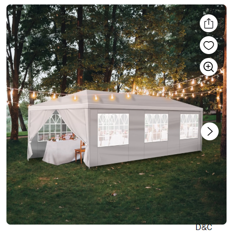 JUSTLET 10′ Outdoor Hanging Offset Cantilever Umbrella for Patio(No Base), Beige