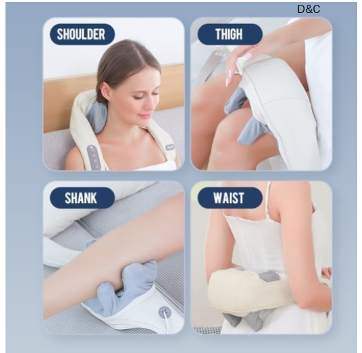6D Electric Heated Shiatsu Massager