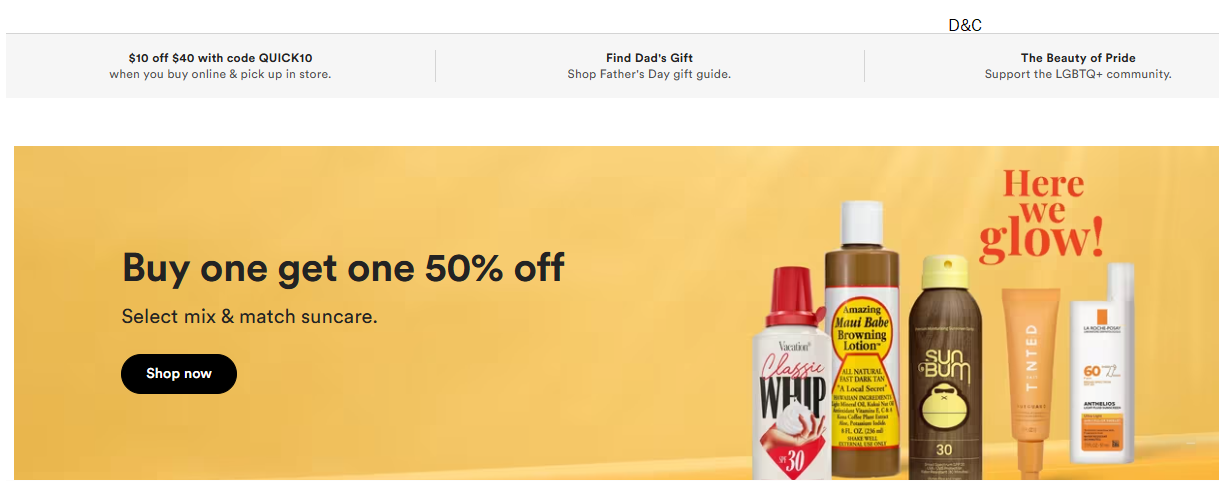 Free gift with purchase at Ulta and $10 off $40 with code QUICK10