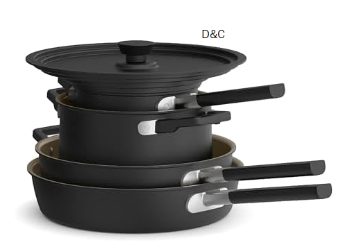 BELLA 9-Piece StoreMore Cookware Set