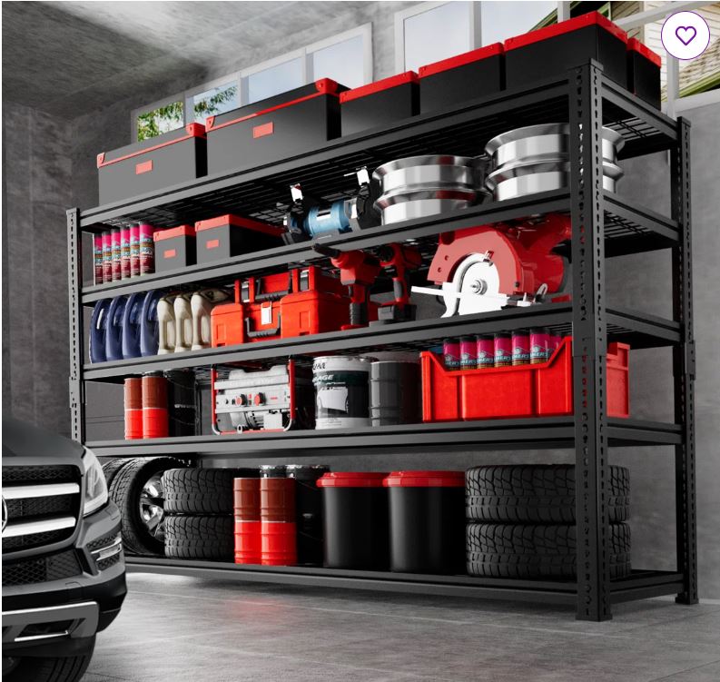 Adjustable Heavy Duty Metal Shelving Unit For Garage,Pantry,Storage,Toolsheds, Warehouses