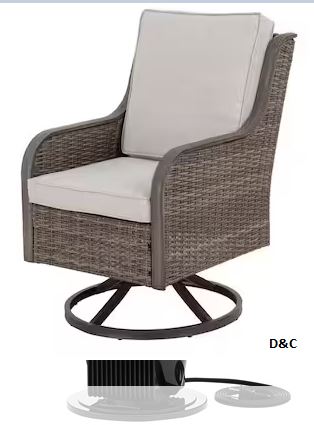 Windsor 7-Pieces Wicker Rectangle Outdoor Dining set without cover