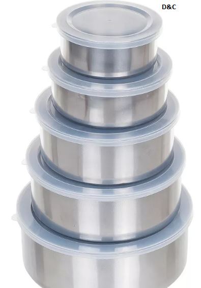 Chef Buddy 5-pc. Stainless Steel Nesting Mixing Bowl Set