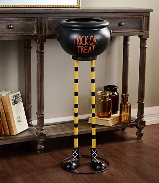 Hay & Harvest 2.5′ Standing Cauldron Candy Bowl