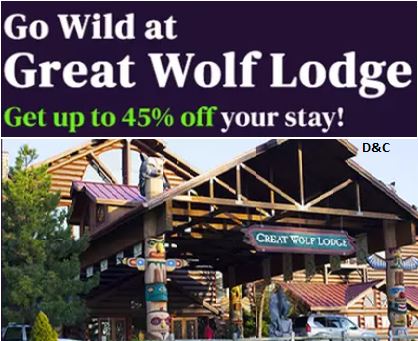 As low as $93 Great Wolf Lodge + Includes 6 Free Water Passes