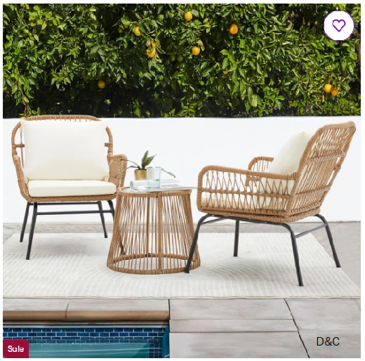 Heckscherville 2 – Person Patio Conversation Sets with Cushions