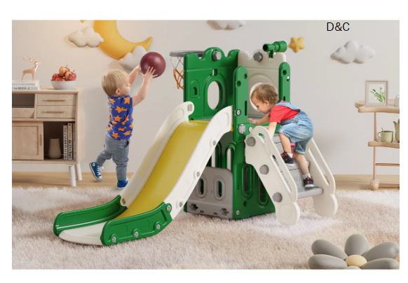 7 in 1 Kids Slide, Toddler slide with Climber Outdoor Indoor Slide Playset