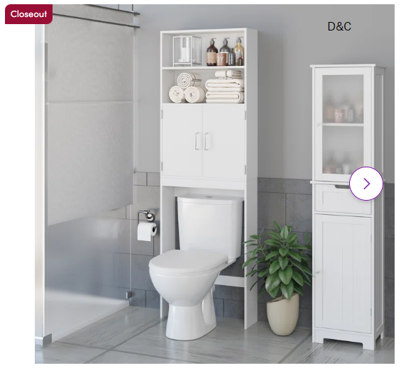 Aidie Freestanding Over The Toilet Storage