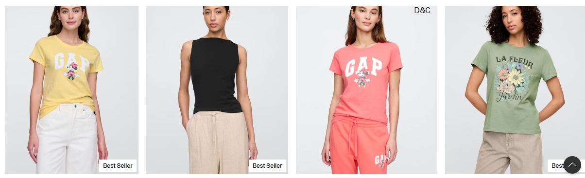 Gap up to 75% off