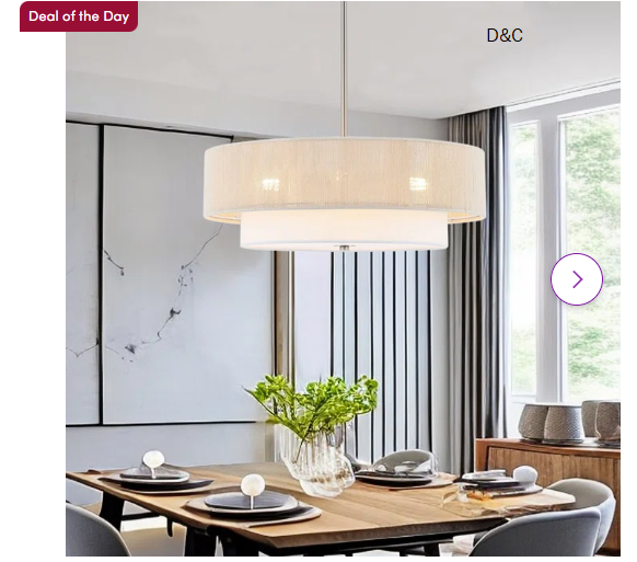 Reenat 4-Light Dimmable Shaded Drum Semi Flush Mount Chandelier