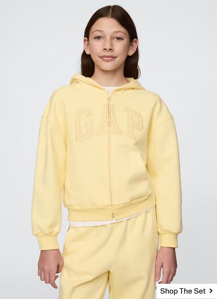 Kids VintageSoft Logo Zip Hoodie