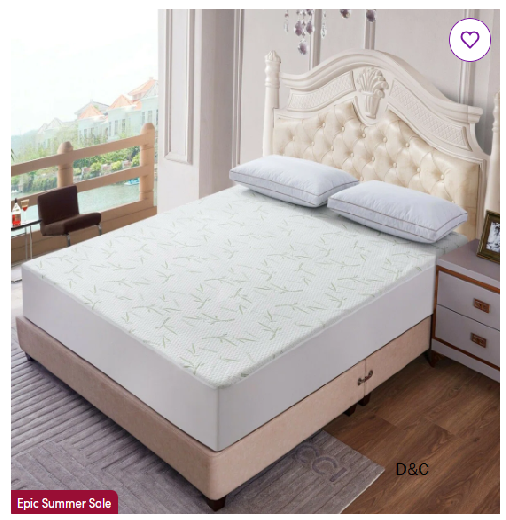 Hypoallergenic and Waterproof Fitted Mattress Protector