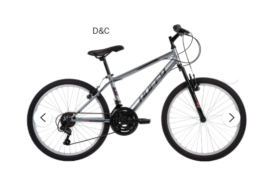 Huffy 24″ Rock Creek Mountain Bike, Fits Riders 4’8″ – 5’8″, Gray, Adult, Men’s