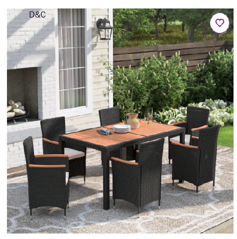 Callan Rectangular 6 – Person 59.05″ Long Dining Set with Cushions