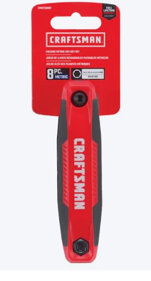 CRAFTSMAN Assorted Metric 8 -Pieces Hex key set