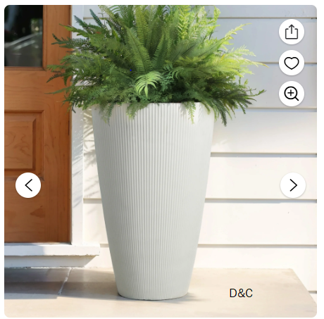 $22 Best Seller Tall Cream Resin Planter Shipped!