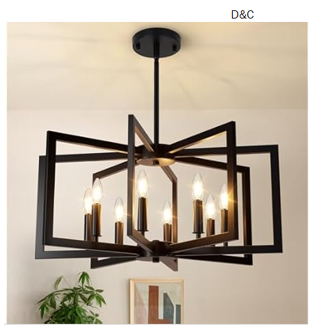 classy leaves Gold Linear 3-Light Chandelier Light Fixture with White Fabric Shade