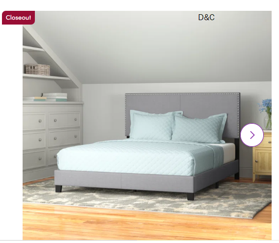 High-Legged Linen Reversible Sofa with a Storable Ottoman