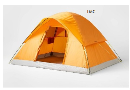 Embark Dome Tent 4-Person Electrical Port Rust 4 Person Camping – Open Box