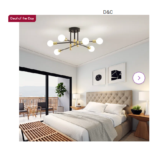 Sevin 6 – Light 25.2” Sputnik Cylinder Flush Mount