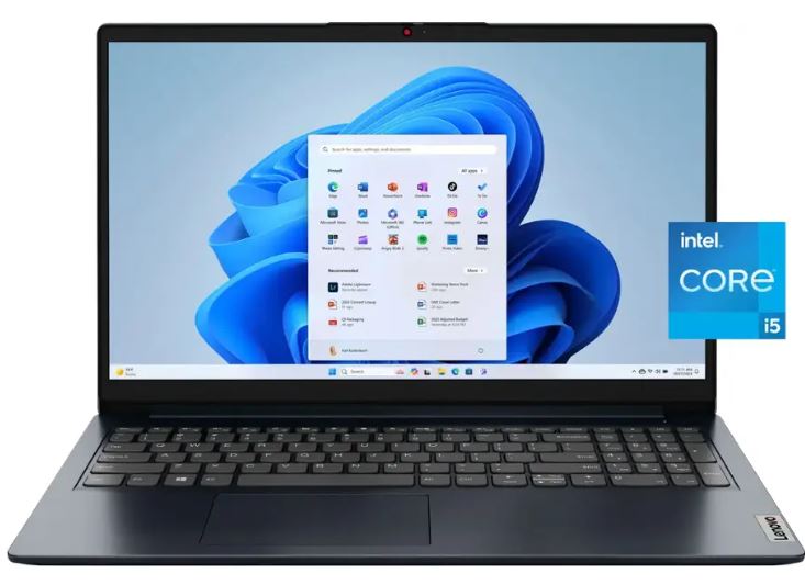 Lenovo – Ideapad 1i 15.6″ Full HD Touchscreen Laptop – Intel Core i5-1334U – 16GB Memory – 512GB SSD – Abyss Blue