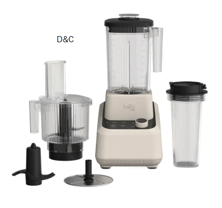 bella PRO – MasterBlend 3-in-1 Prep System with Blender, Personal Blender & Food Processor – Oatmilk