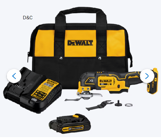 DEWALT XR 20-volt Max Cordless Brushless 3-speed 6 -Piece Oscillating Multi-Tool with Soft Case 1 -Batteries Included