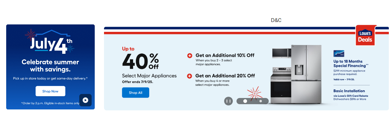 Lowes 4th of July Sale