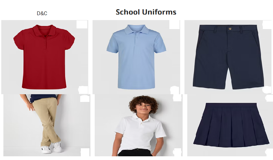 School Uniforms Sale at Jcpenny