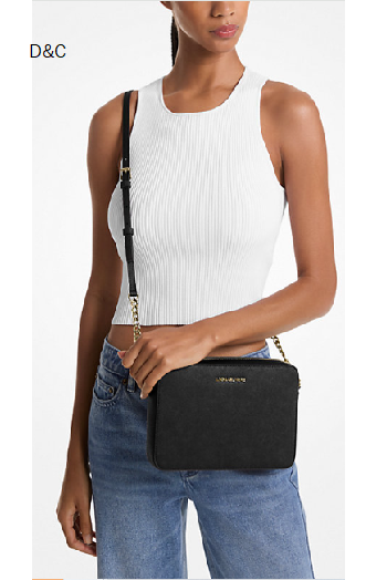 michaelkors Jet Set Large Saffiano Leather Crossbody Bag