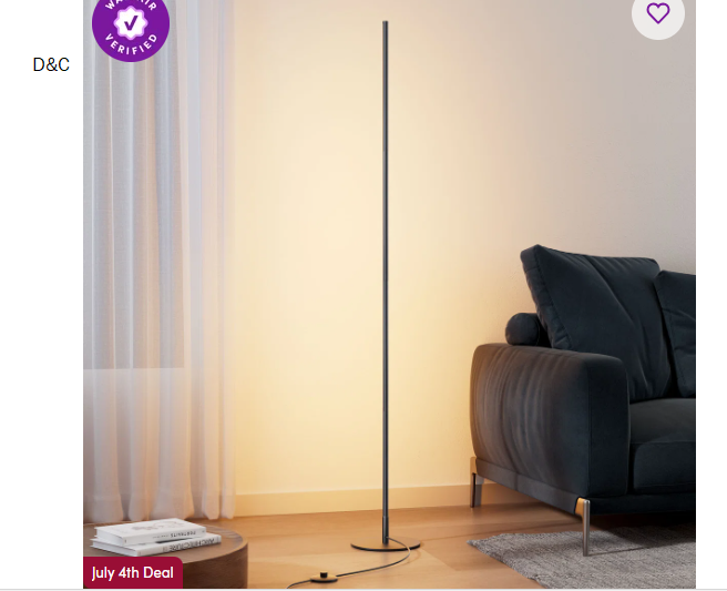 Allana 57.5″ Dimmable LED Novelty Corner Floor Lamp