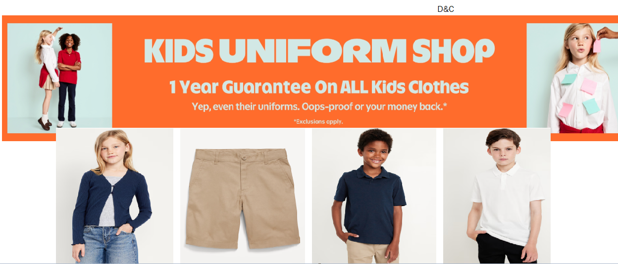 Kids Uniform Sale