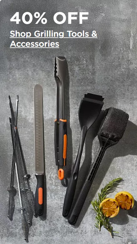 Get up to 40% off on grilling tools & accessories