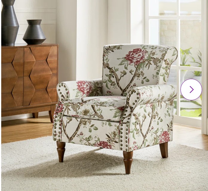 Meno 26”Wide Modern Stylish Upholstered Arms Nursery Rocking Accent Chair