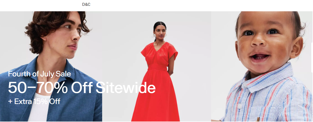 Gap Factory Fourth of July Sale: Up to 70% Off + Extra 10% Off