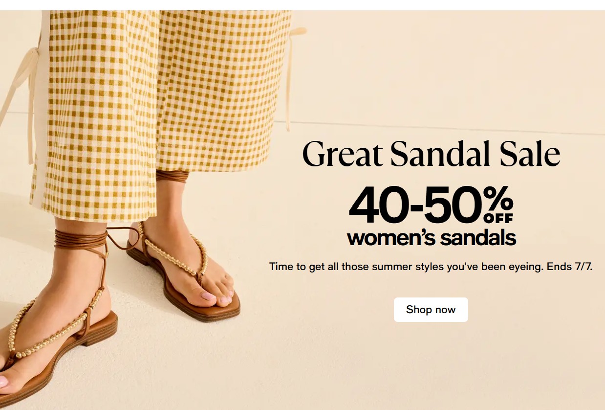 Macy’s Sandal sale