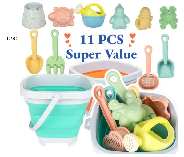 11Pcs Beach Toys Set Gift Package Sand Toys for Kids