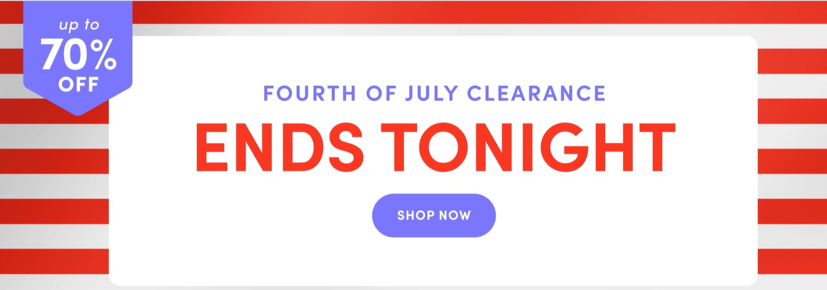 Fourth of July Clearance Ends Tonight at Wayfair!