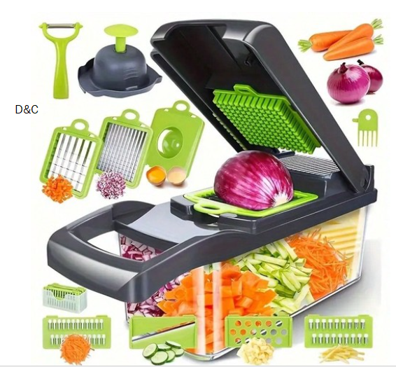 Vegetable Chopper Slicer 16-in-1 With Container