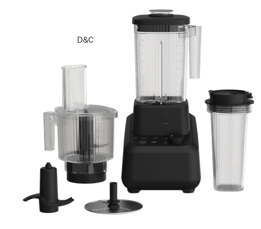 bella PRO – MasterBlend 3-in-1 Prep System with Blender, Personal Blender & Food Processor – Black Wash